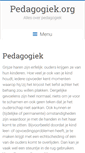 Mobile Screenshot of pedagogiek.org